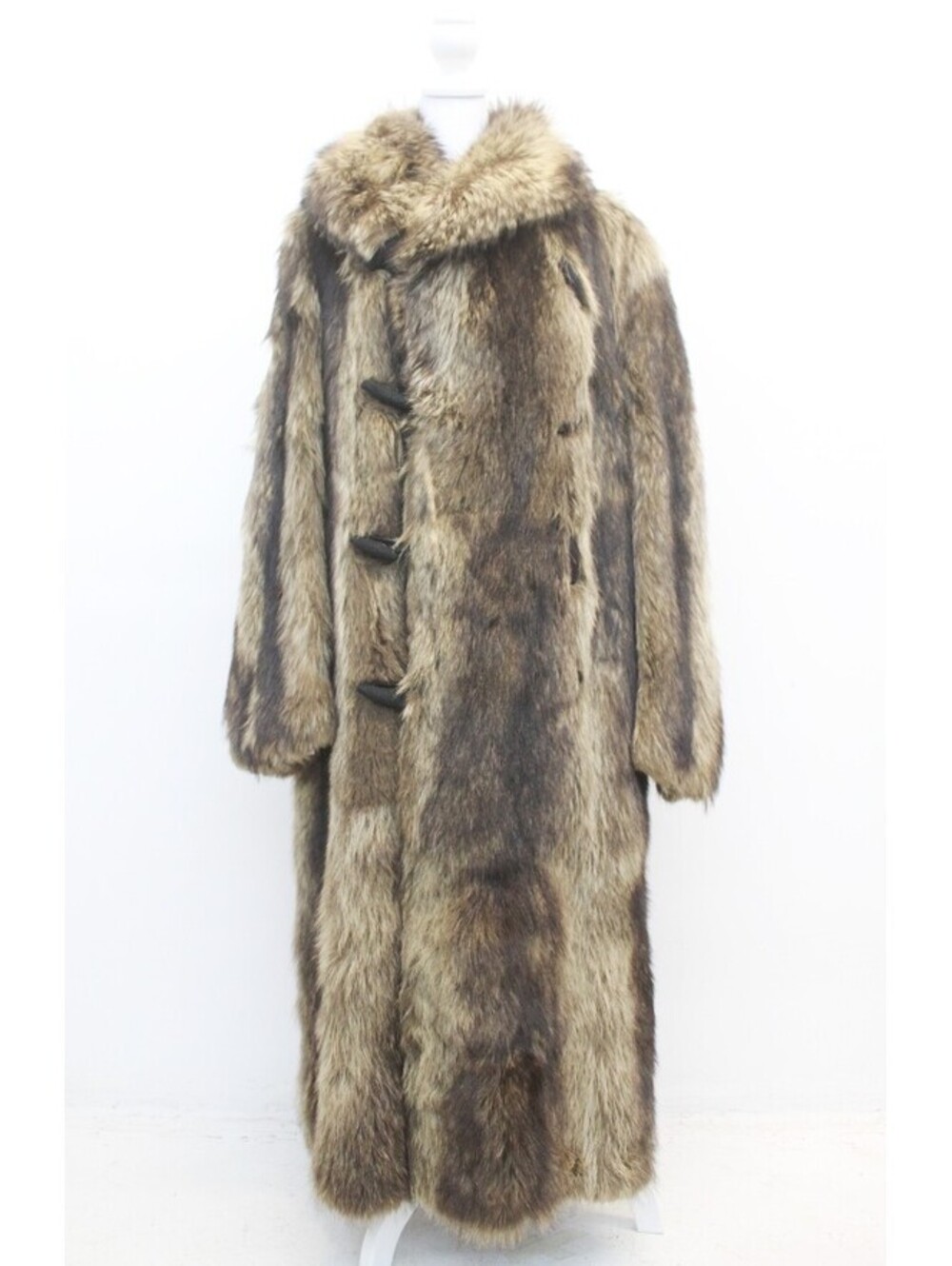 MINT NATUAL RACCOON RACOON FUR COAT JACKET FOR MEN MAN SIZE 40-42 MEDIUM